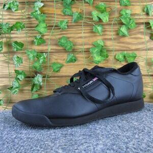 Reebok Women's Classic Sneaker Black Synthetic Sz 9.5 Medium Gently Used 2025